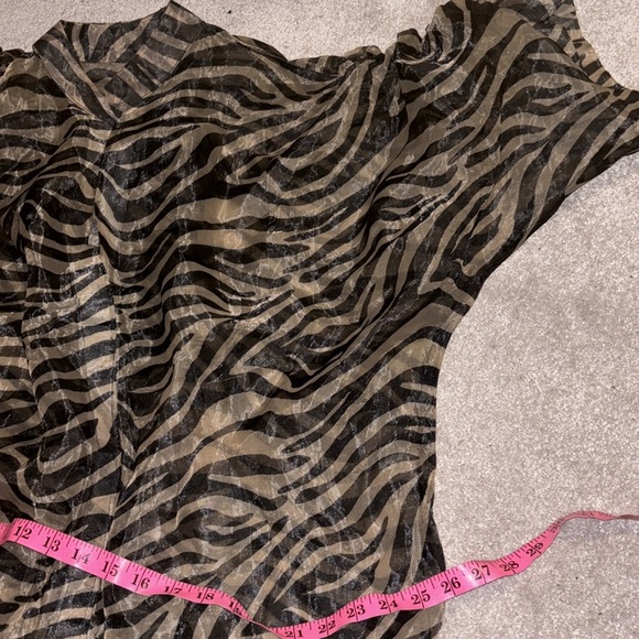 Luxe Fashion Zebra Eyelet cotton print ready to wear kaftan style  maxi dress - Picture 8 of 10